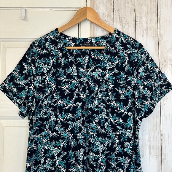 J. Jill The Jill Weareaver Collection Floral Maxi Dress Pockets Travel Boho - Picture 6 of 15